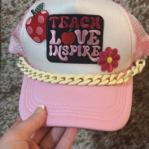 Pink 'Teach Love Inspire' Cap